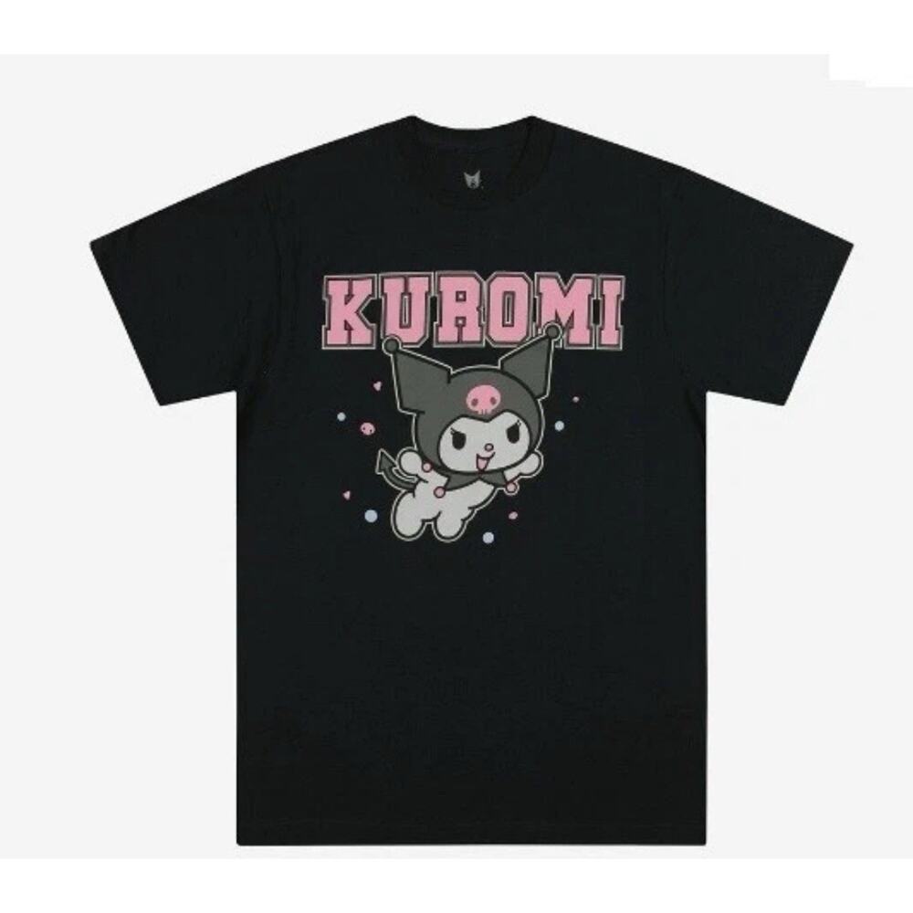 Kuromi Short Sleeve Graphic T-Shirt Navy Blue Mens Large NWT
